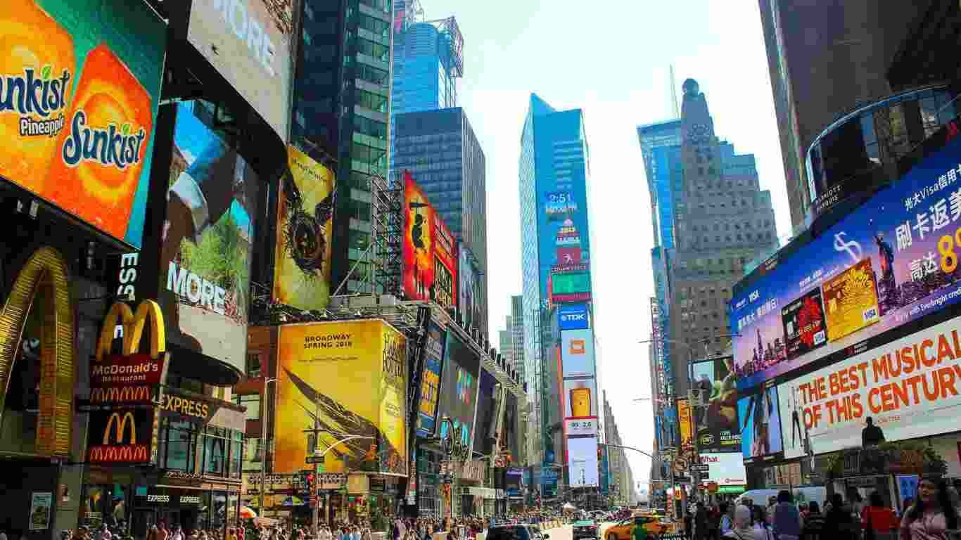 Times Square in New York City