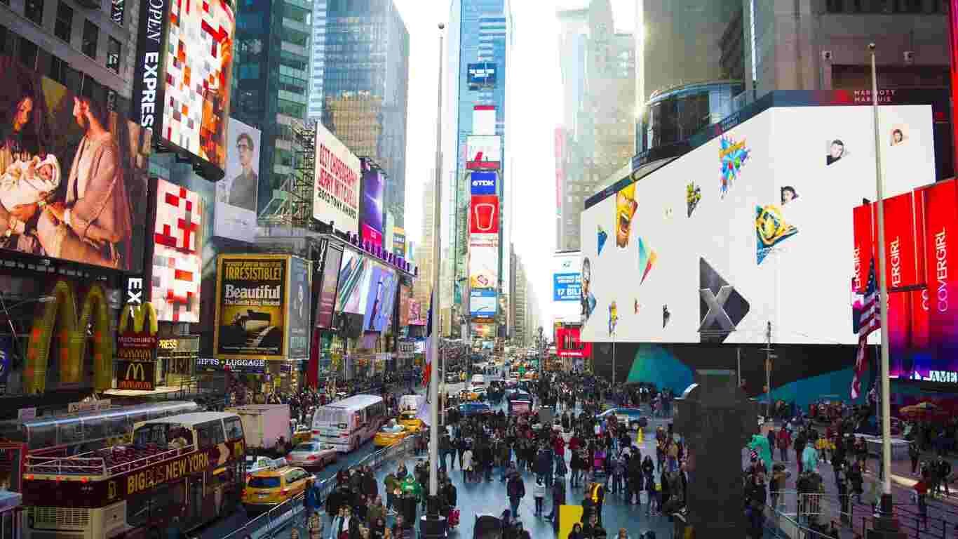 Times Square in New York City