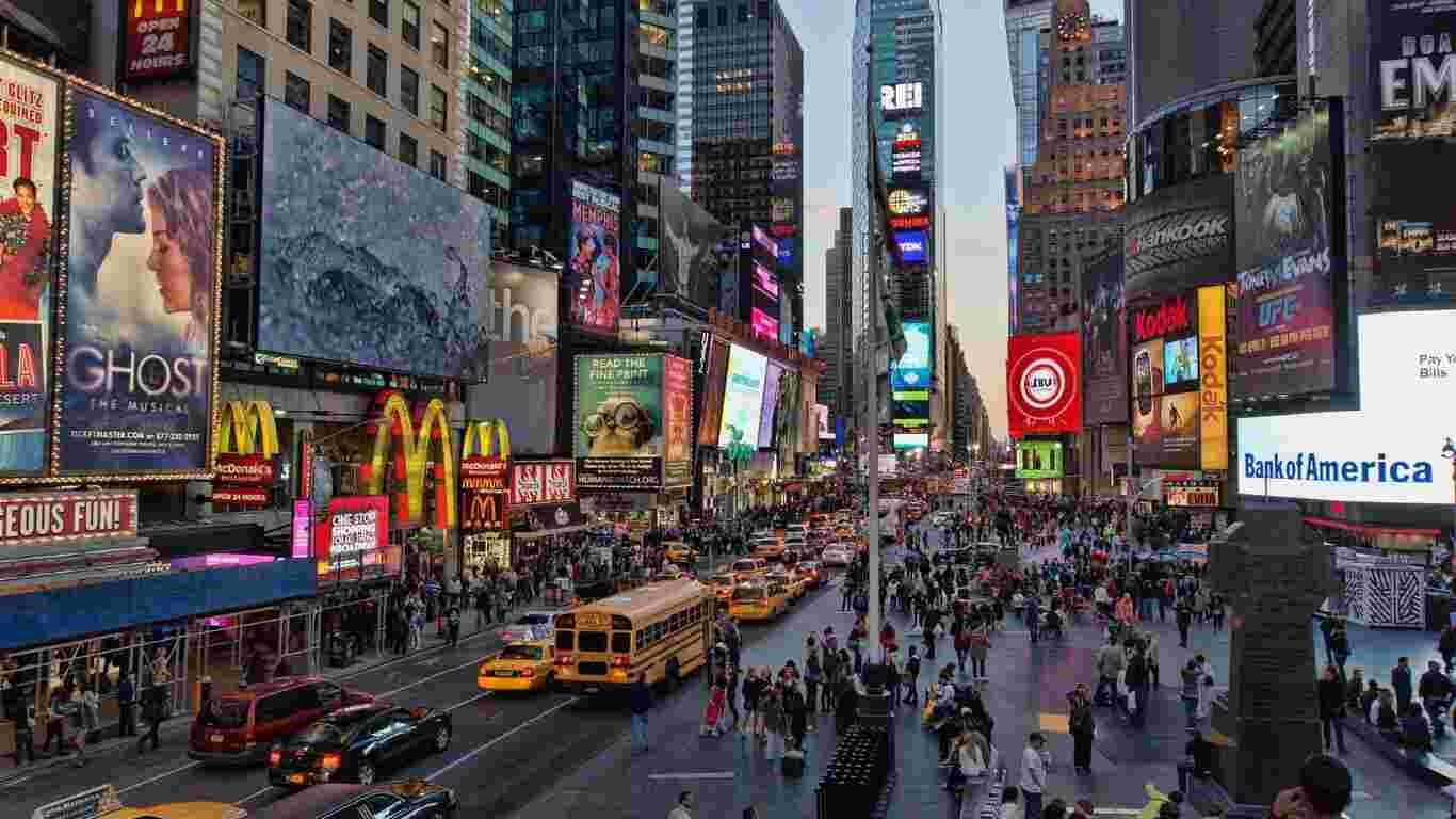 Times Square in New York City